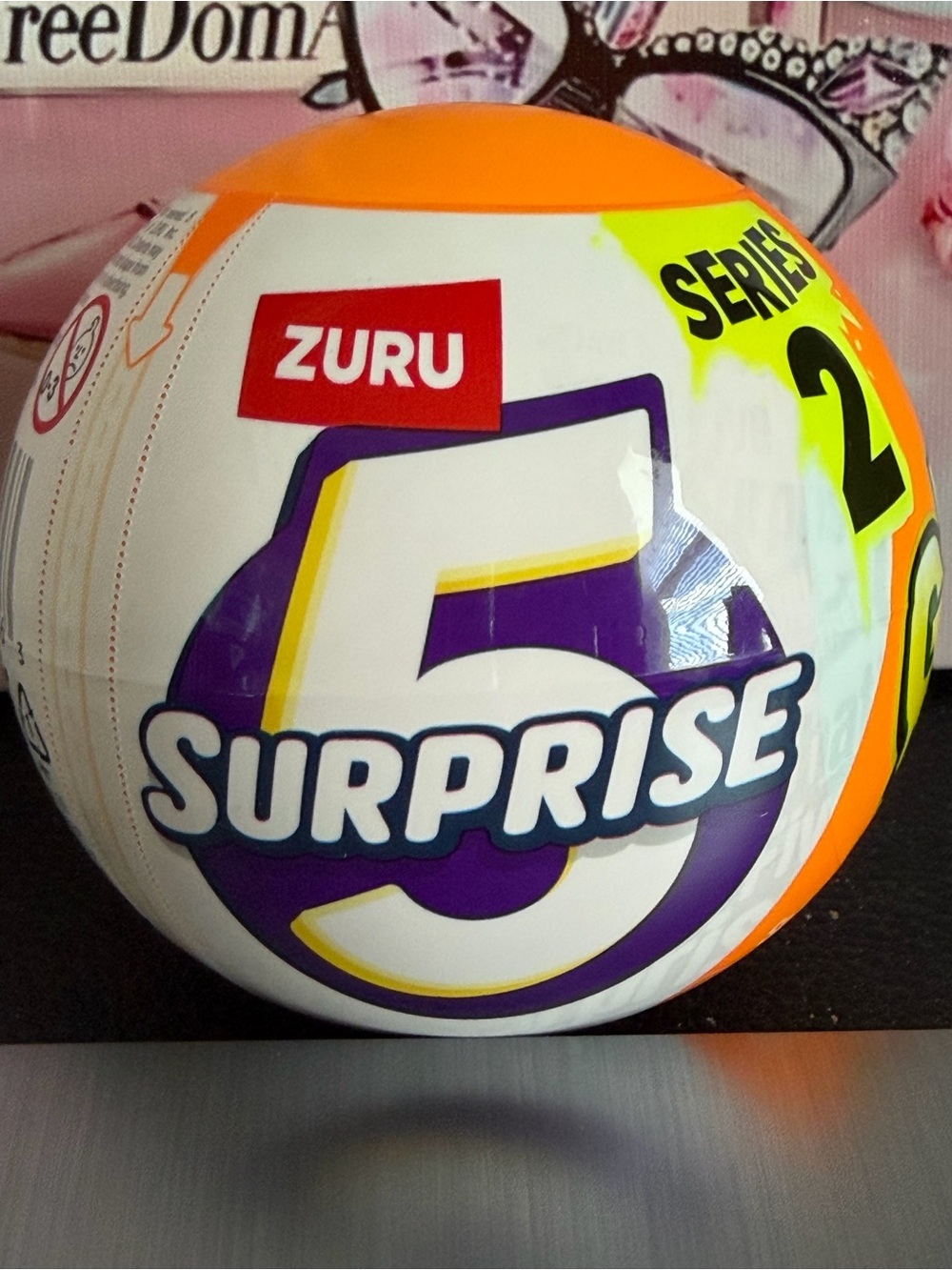 ZURU 5 Surprise Series 2 Orange & White Ball